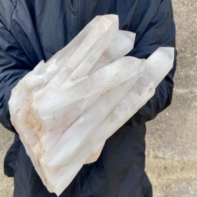 3.96LB A+++Natural white Crystal Himalayan quartz cluster /mineralsls