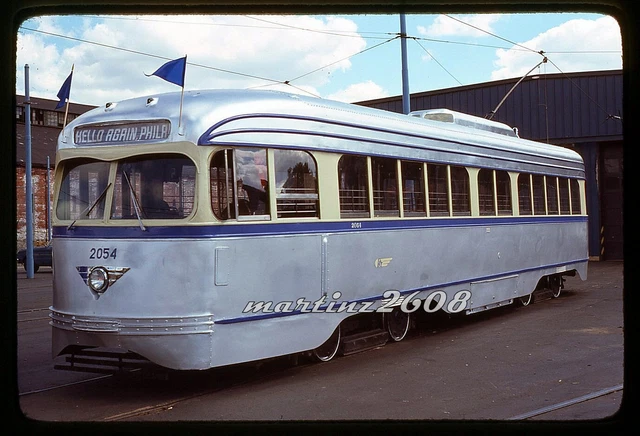 (Ym) Orig. Traktion/Trolley Schiebe Septa (Philadelphia, Pa) 2054