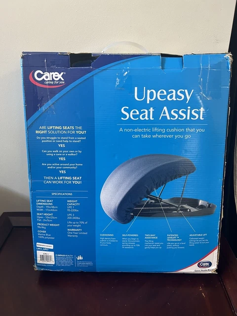 Asistencia de asiento Carex Upeasy - elevador de silla y soporte de sofá portátil hasta 220 lb