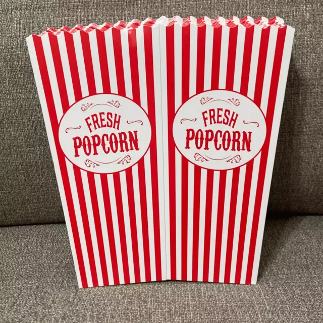 Fresh Popcorn Boxes Containers Holders Lot of 25 Family Movie Night Football