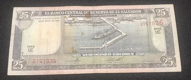 El Salvador 🇸🇻 25 Cólones 1995