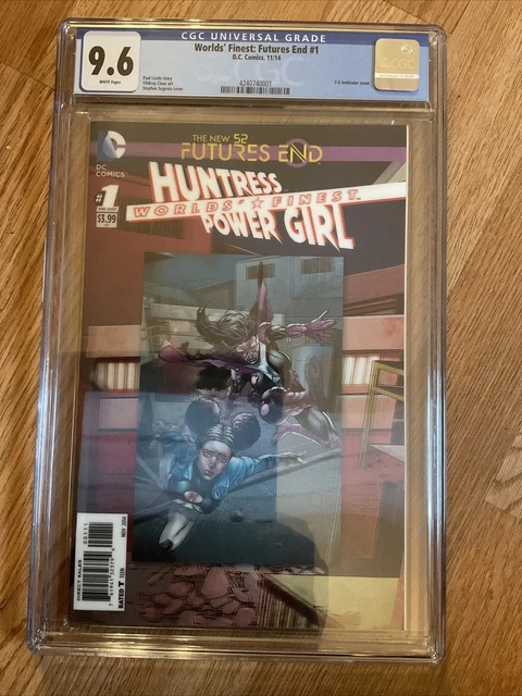 Worlds' Finest: Futures End #1 CGC 9.6 (Nov 2014, DC) Huntress, Power Girl, 3-D