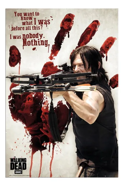 89533 The Walking Dead Daryl Bloody Hand & Crossbow Wall Print Poster Plakat