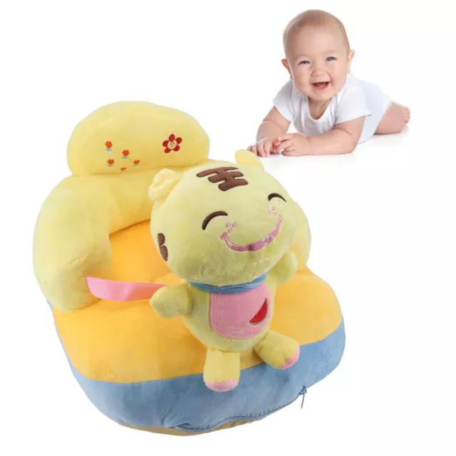 Baby Learning Sitting Chair Safe Super Soft Plush Baby Support Tiger
