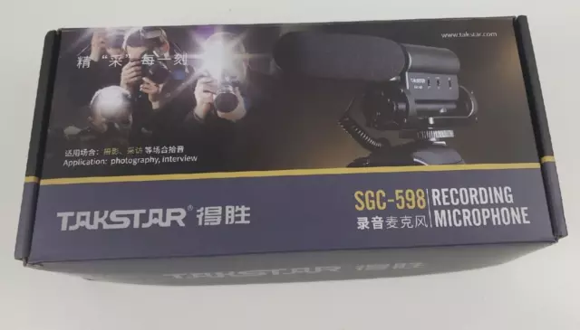Takstar SGC-598 Shotgun Video Microphone Camera Interview Recording Mic for DSLR