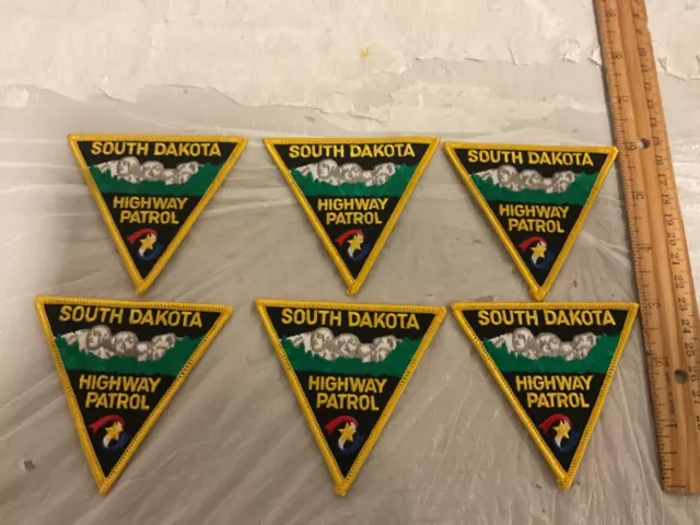 South Dakota Highway Patrol Hat patch set 6 pieces all new