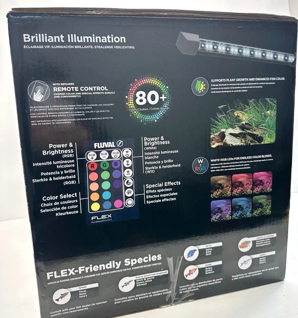 Fluval - Flex 34L 9 Gallon - Black Aquarium Kit - (14" X 13" X 13")🔥 2