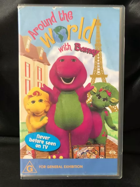 AROUND THE WORLD With Barney ~ Vhs Video EUR 29,03 - PicClick FR