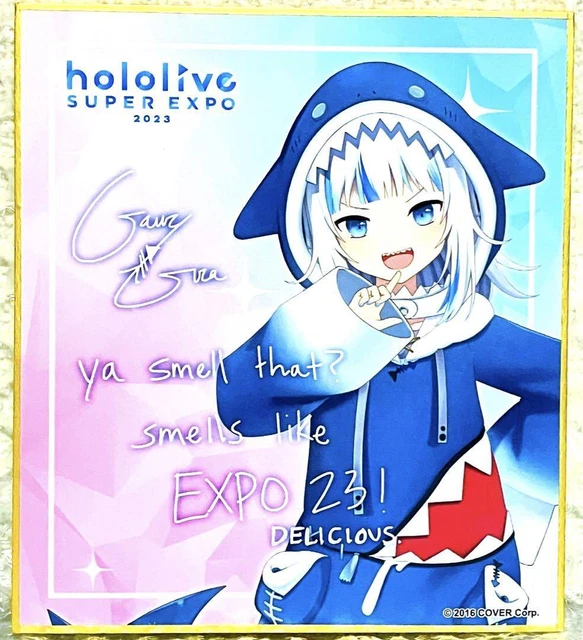 HOLOLIVE SUPER EXPO 2023 Random Message Shikishi Gauru Gura £85.42 ...