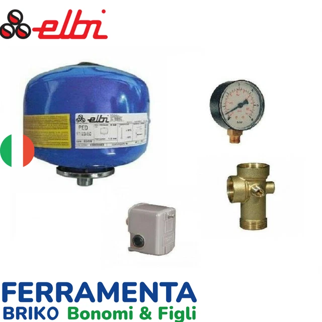 Componenti X Kit Autoclave Idrosfera 24 Lt Varem Pressostato - Foto 3