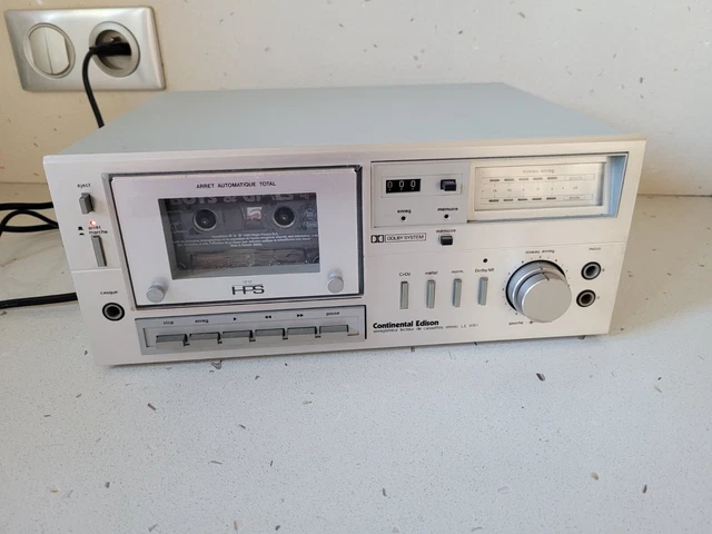 Lecteur Cassette Audio Portable Continental Edison MC 8750 – Vintage 1979 – Bon état