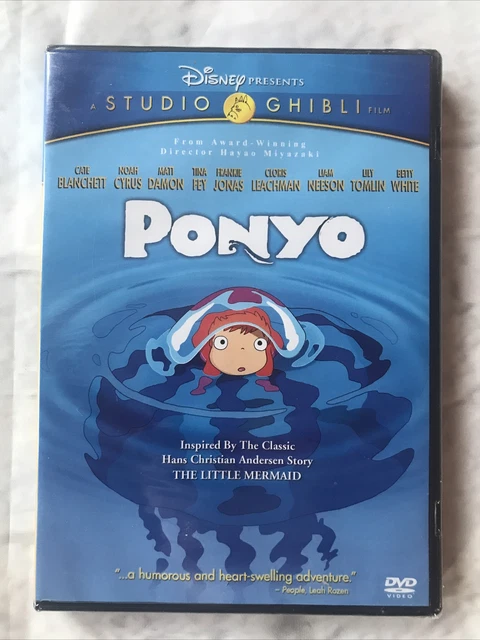 PONYO DVD - Disney - Studio Ghibli - Tina Fey, Liam Neeson, Betty White
