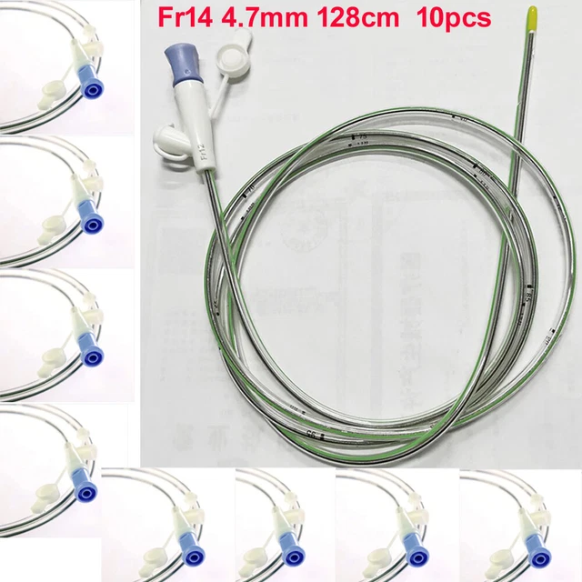 DISPOSABLE NASOGASTRIC STOMACH Tube With Guide Wire Fr12Fr18 Drainage