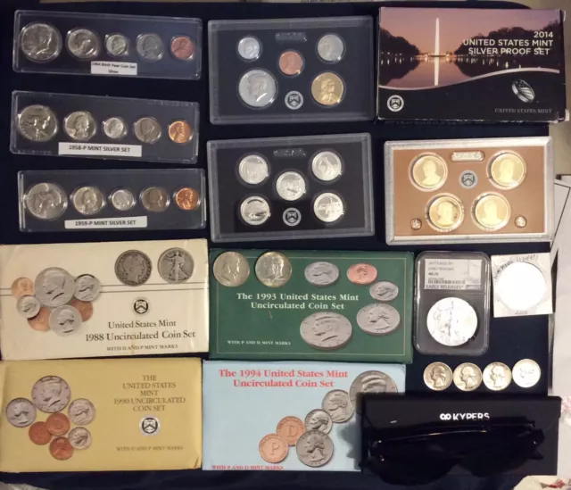Estate Sale Old Coins Lot, Silver  & More!