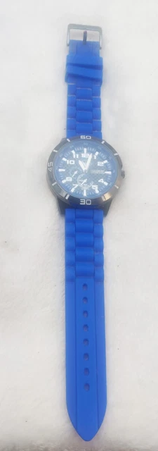 Montre Homme Performer - état Proche Du Neuf, Bracelet Cuir Marron, Boîtier Doré, Pile Neuve
