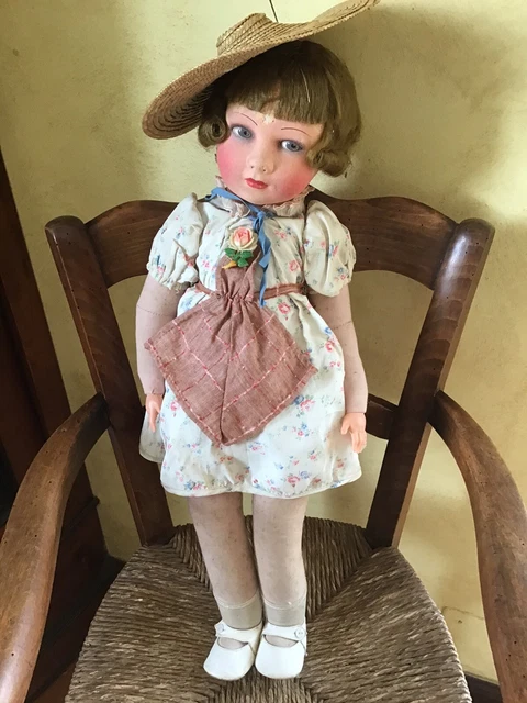 POUPÉE ANCIENNE FEUTRINE Lenci Raynal feutre Poupee ancienn 1930 EUR