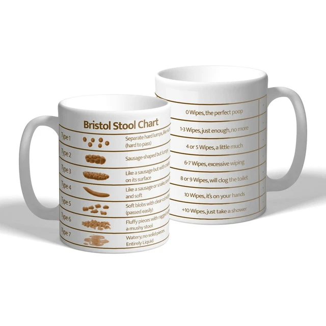 BRISTOL STOOL CHART Mug Nurse Doctor Care Worker Tea Coffee Cup Funny
