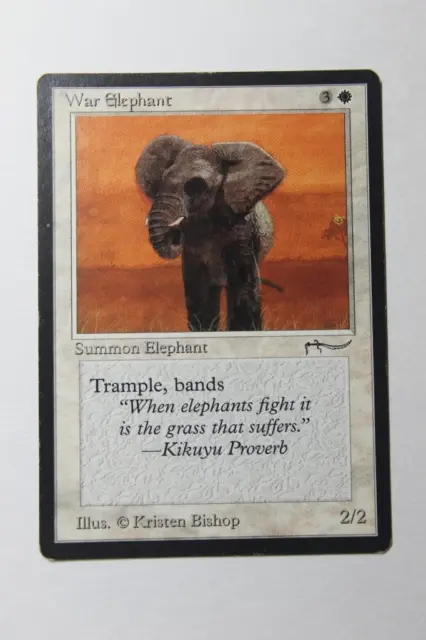 MTG War Elephant x1- -Arabian Nights-Lightly Played
