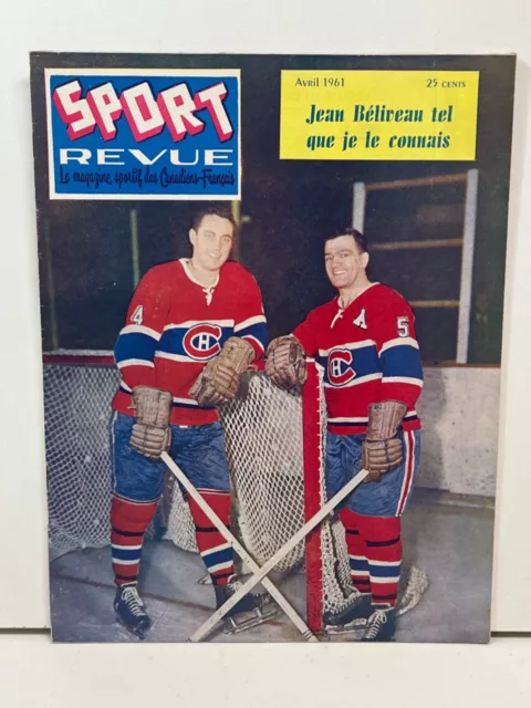 April 1961 Sport Revue Canadian Hockey Magazine
