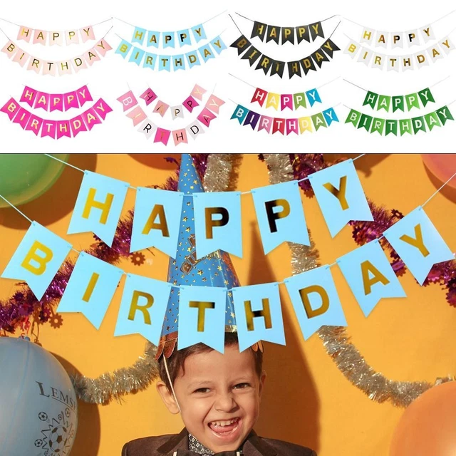 STRISCIONE DI BUON Compleanno Bandiera Dello Spazio Esterno EUR 9,43