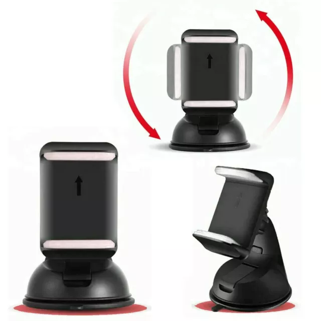 Universal Car mobile Phone Holder 360° Windscreen Suction Mount GPS Stand Cradle