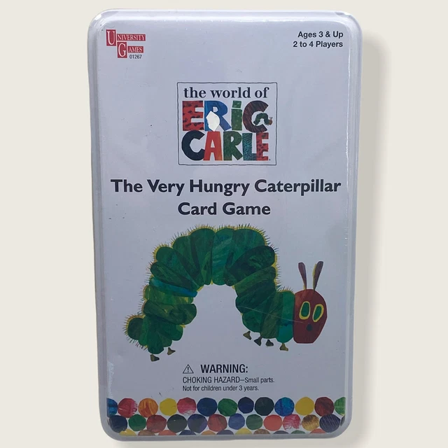 THE VERY HUNGRY Caterpillar Eric Carle Card Game Tin Educational NEW ...