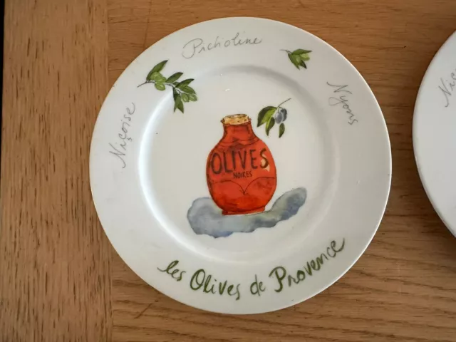 Jill Butler Porcelain Plates - Les Olives De Provence X5 By Revol 3