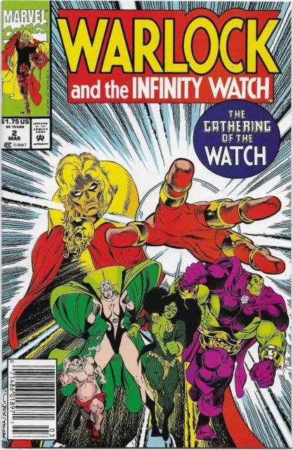 Warlock and the Infinity Watch #2 - VF/NM - Gathering of the Watch / Newstand