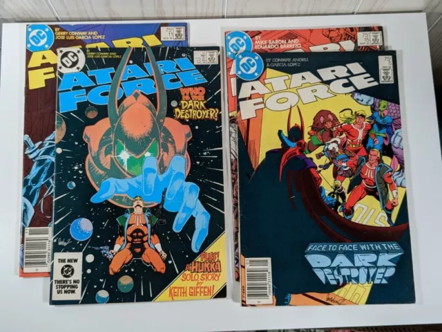 Atari Force Lot/Bundle/Collection of 4 DC Comic Books: #5, 11, 12 & 15