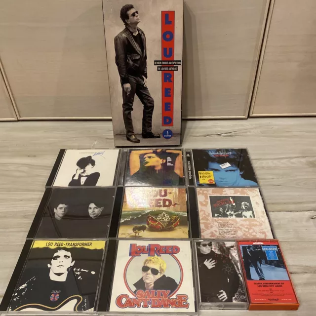 HUGE Lou Reed CD & Cassette Lot The Lou Reed Antholoy Coney Island Baby Sally