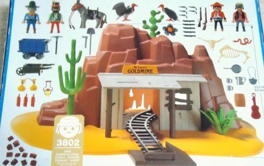 Butoir Fin De Rail Playmobil Imitation Bois - Pour Mine D'or Mac Laren 3802 Et Wagons Western, Occasion