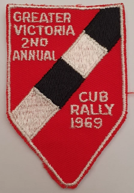 BOY SCOUTS CUB Rally 1969 Badge Patch. Greater Victoria 2nd Annual ...