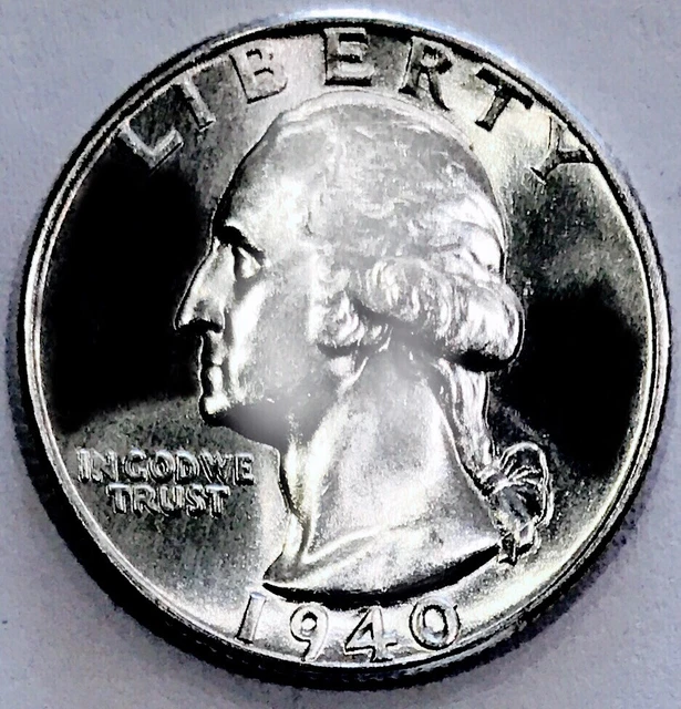 1940 Washington! Absolute Eye Popper$$ Flawless Superb Gembu+++Rare Nr #R121_235
