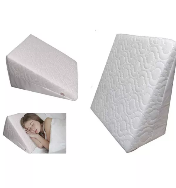 Bed Support Wedge Pillow Orthopaedic Acid Reflux Back Maternity Washable Cover