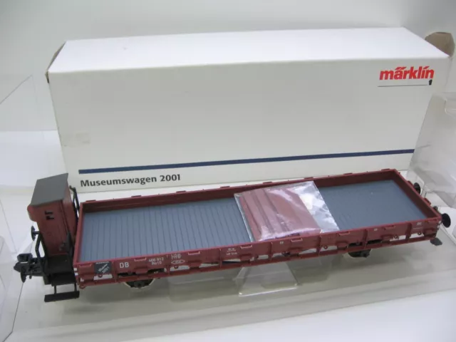 1:32 Märklin Spur 1 DB Rungenwagen mit Bremserhaus,Museumswagen 2001  NEU in OVP