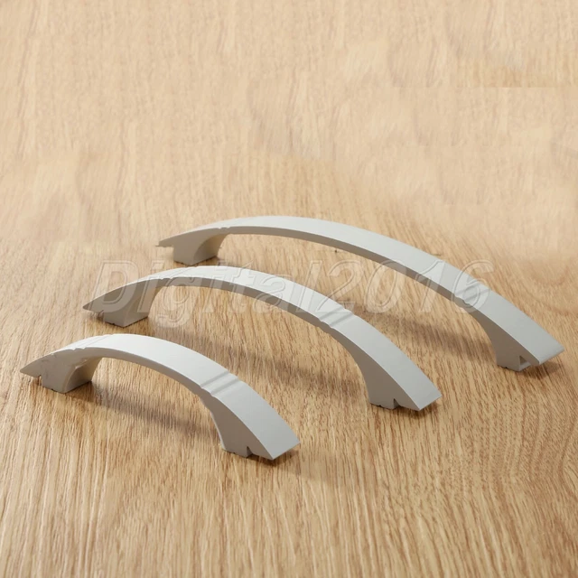 Hot Modern Silver Matte Drawer Cabinet Knobs Cupboard Wardrobe Door Pull Handles