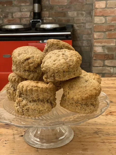 Homemade Wholemeal Sugarfree Plain scones - Price is for 6 Next Day Delivery