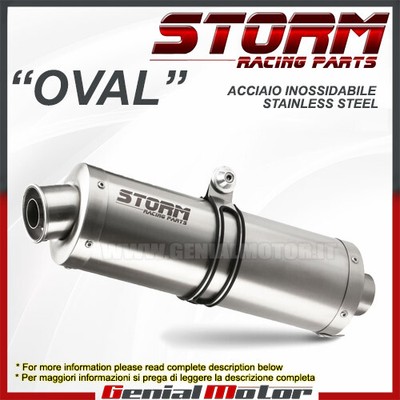 MIVV Scarico Storm By Mivv Oval Acciaio Inox Per Yamaha Tenere 700 2019 > 2022 