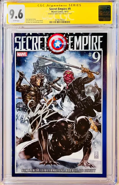 Sebastian Stan Signed CGC Signature Series Graded 9.6 Marvel Secret Empire #9