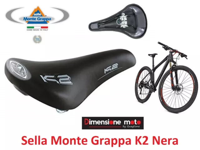 0225 - Sella/Sellino MONTE-GRAPPA K2 col. Nera per Bici 26-28 Retrò - Vintage