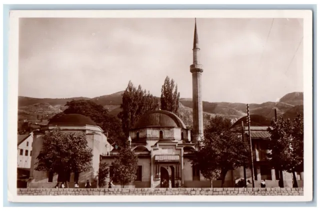 Sarajevo Bosnia and Herze. Postcard Sarajevo Emperor's Mosque c1920's RPPC Photo