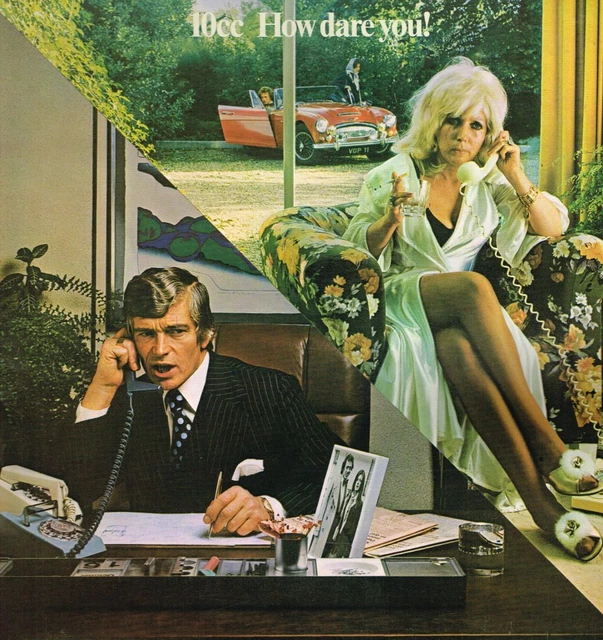 10cc How Dare You LP vinyl UK Mercury 1975 in gatefold sleeve and with inner