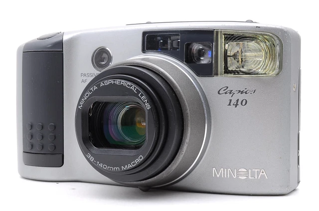 EXC+5 FULLY WORKING MInolta Capios 140 Point & Shoot 35mm Film