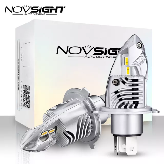 NOVSIGHT H4 LED Headlight Conversion Globes Canbus Bulb Hi-Lo Beam 12000LM  70W