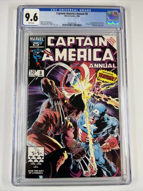 Captain America Annual #8 CGC 9.6 (1986) Zeck Cover | Wolverine | Marvel Comics