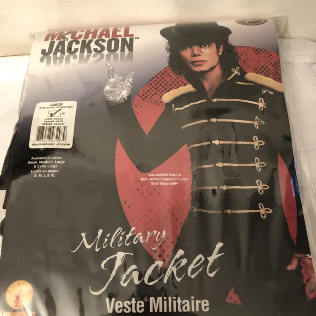 Michael Jackson Military Jacket Costume Accessory Adult Large (42-44) - NEW!