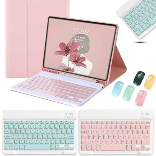 For iPad Pro 11" 9/8/7/6/5th Gen Air 3 4 5 Bluetooth Keyboard Cover With Mouse