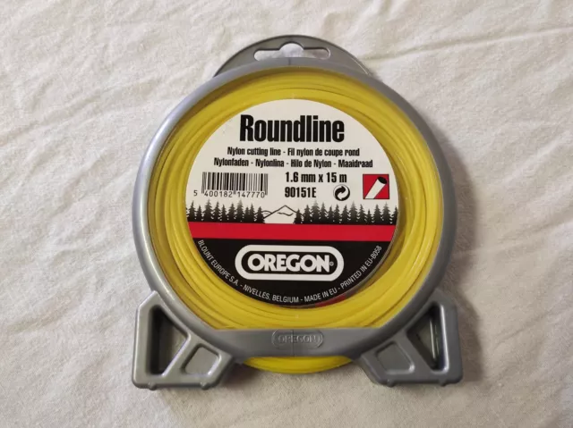 Fil pour coupe bordure en nylon rond Oregon Roundline 15m x 1,6mm