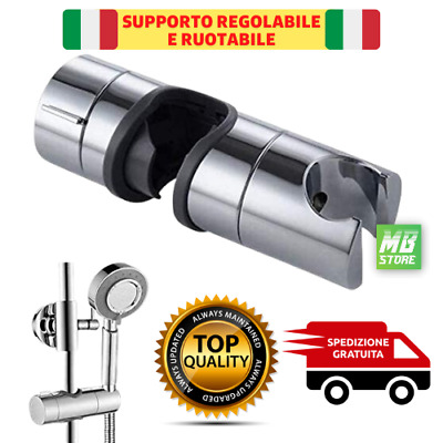 Jadeshay Soffione Doccia Regolabile Supporto per soffione Doccia per Bagno Supporto per Guida rialzata Staffa per Barra Scorrevole Accessori per Il Bagno Domestico 