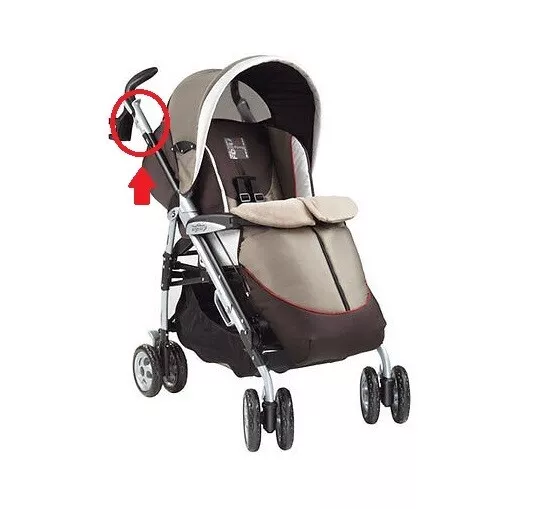 Poignée Droite Pliko Compact Noir SAPI6987KDN Peg Perego -nuovo-italia